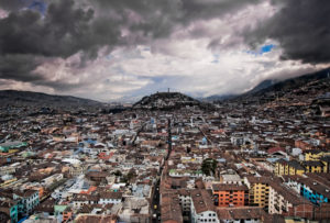 Storm clouds over Quito, Ecuador