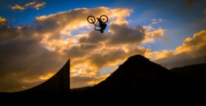 Sunset backflip, Shorty Gilyeat, Greenvalleys MTB Park.