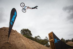 Lewis Jones at the X-up Freeride Festival in Australia.