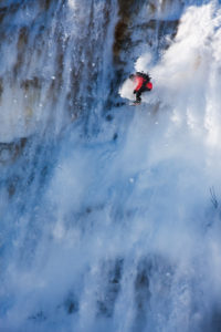 Xavier de la Rue competing in the Scott Big Mountain Pro in St. Christoph, Austria